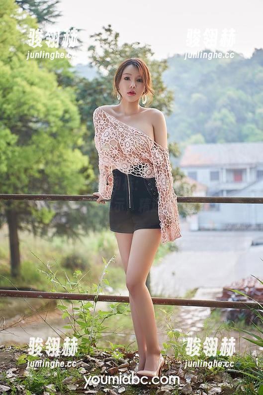 尤蜜荟 - 小KK+网袜：腿上那么点网子，就应该大胆展示，精选中见真章！