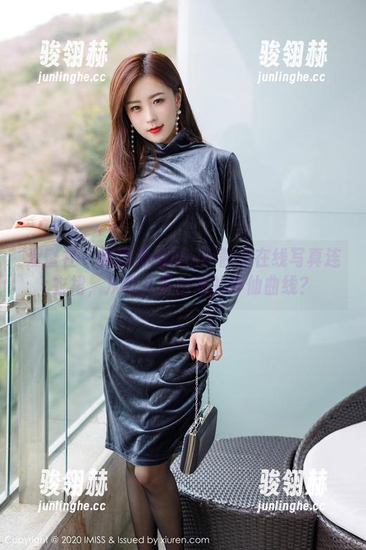 爱蜜社 - 慢慢滑动Nono酱的在线写真连衣裙，从哪儿冒出来的神仙曲线？